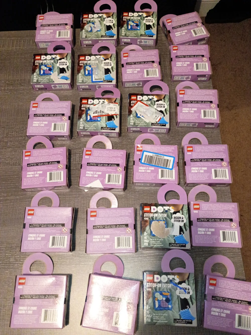 Lego Dots Purple Blue Yellow Black Patch Pack